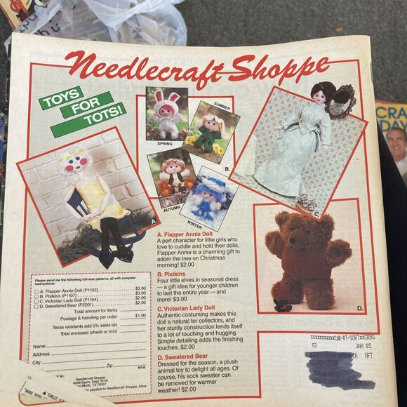 Needlecraft for Today Magazine November December 1984 59 Projects in this Issue - Picture 2 of 6